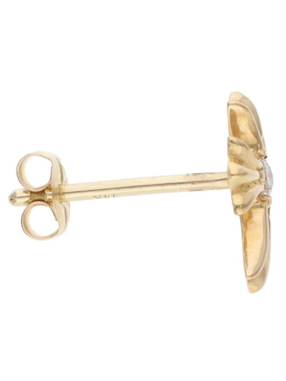 Chrome Hearts 22k No2 CH Dia 22k CH Cross Stud Gold E… - Gem